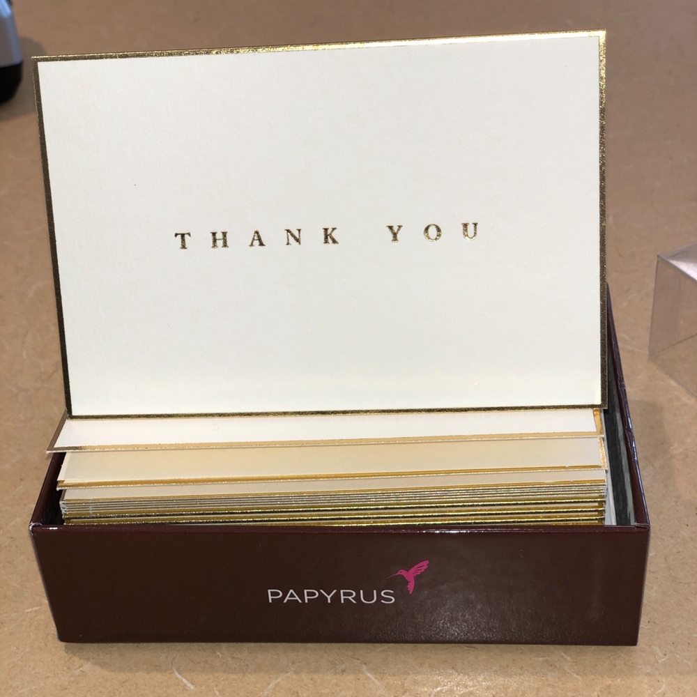 16 thank you cards